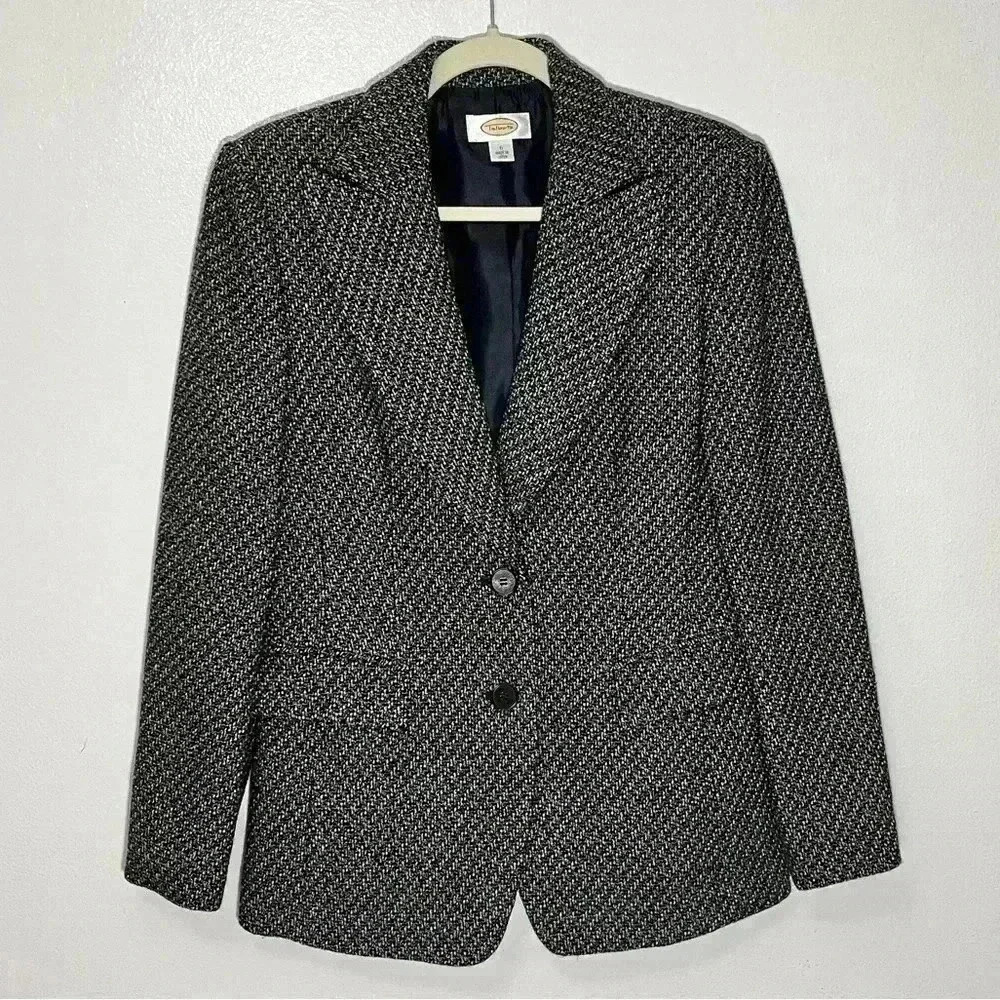 TALBOTS Tweed Two button Blazer | size 6
